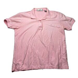 Gloria Vanderbilt Women’s Light Pink Short Sleeve Collard Polo Shirt Size Medium